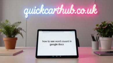 how to see word count in google docs